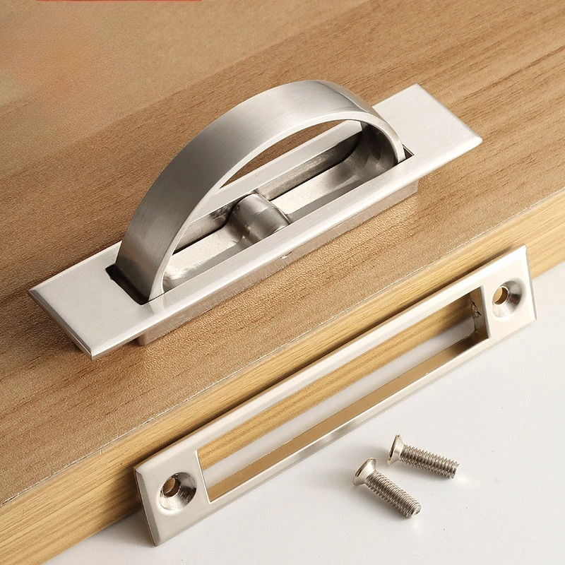 Furniture Hardware Covers - YM Tatami Hidden Door Handles Zinc
