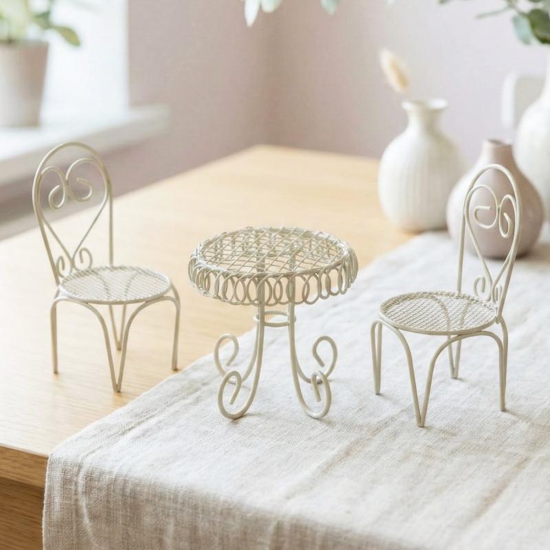 Home Furniture & Hardware Trading - 1/3Pcs Dollhouse Garden Display Ornament Prop