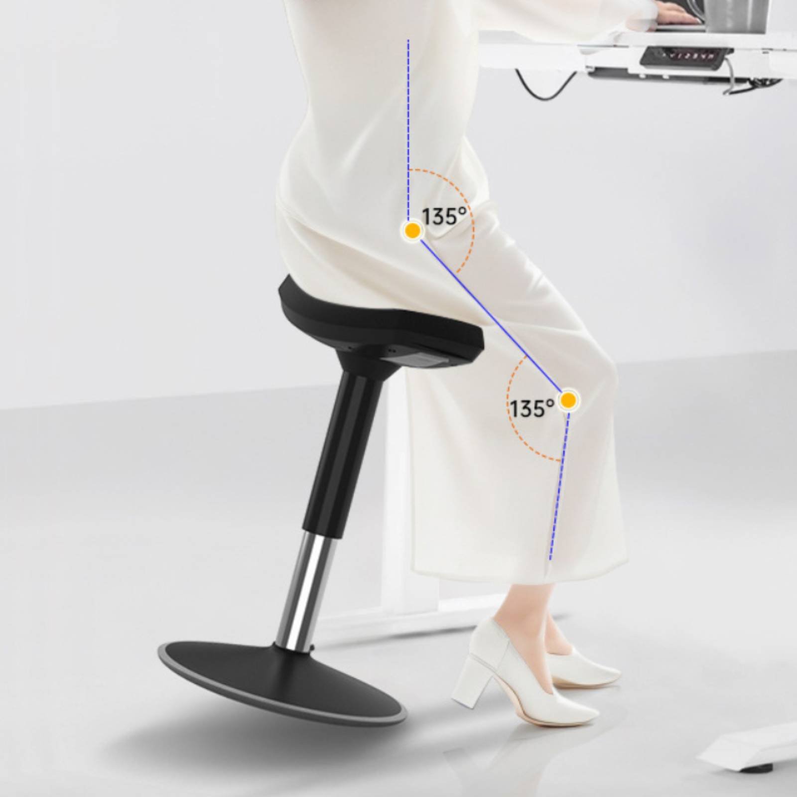 Home Furniture & Hardware Trading - Saddle Stool Comfortable Long Sitting Saddle