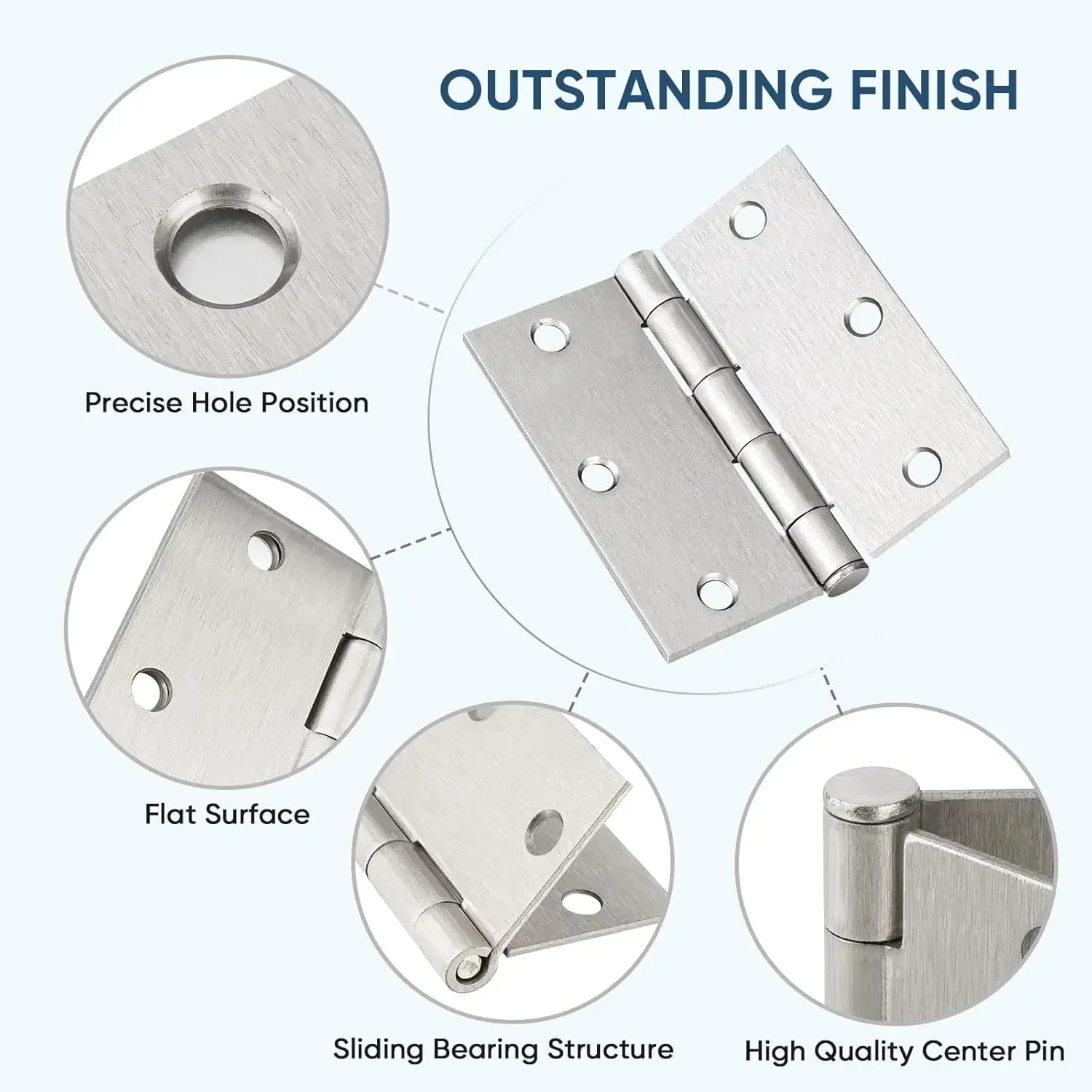 1-4 Inch Universal Door Hinges - Furniture Hardware And Fittings recension och pris