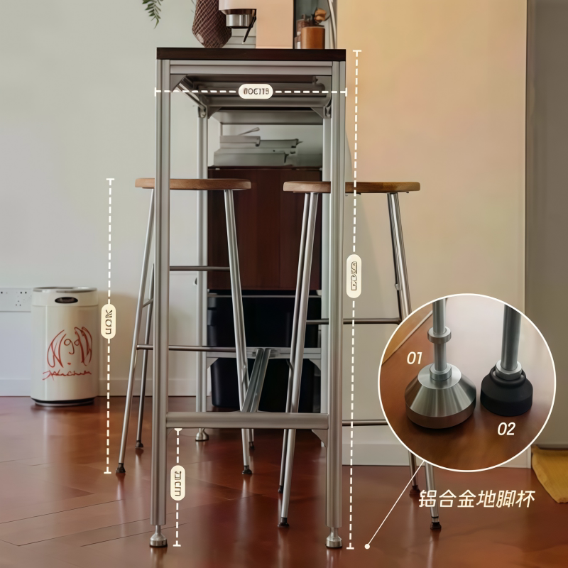 solid wood high bar table and  - Furniture Hardware Shop recension och pris