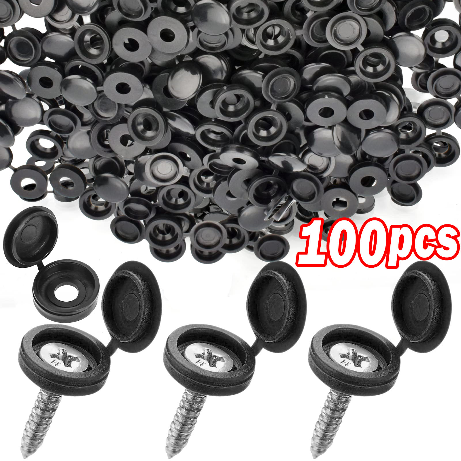 5/100PCS Hinged Plastic Screw  - Furniture Hardware Covers recension och pris