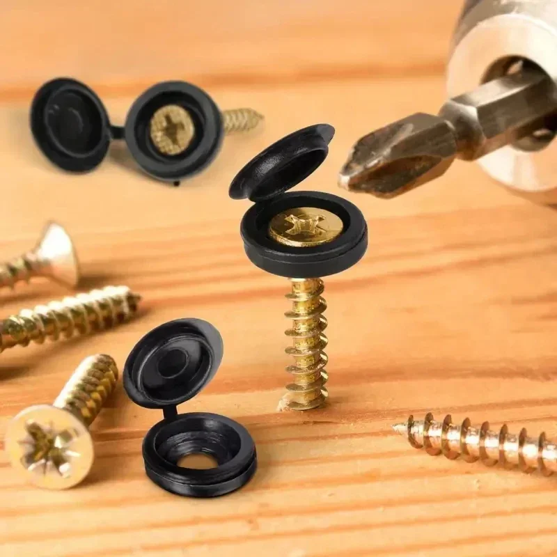 5/100PCS Hinged Plastic Screw  - Furniture Hardware Covers recension och pris