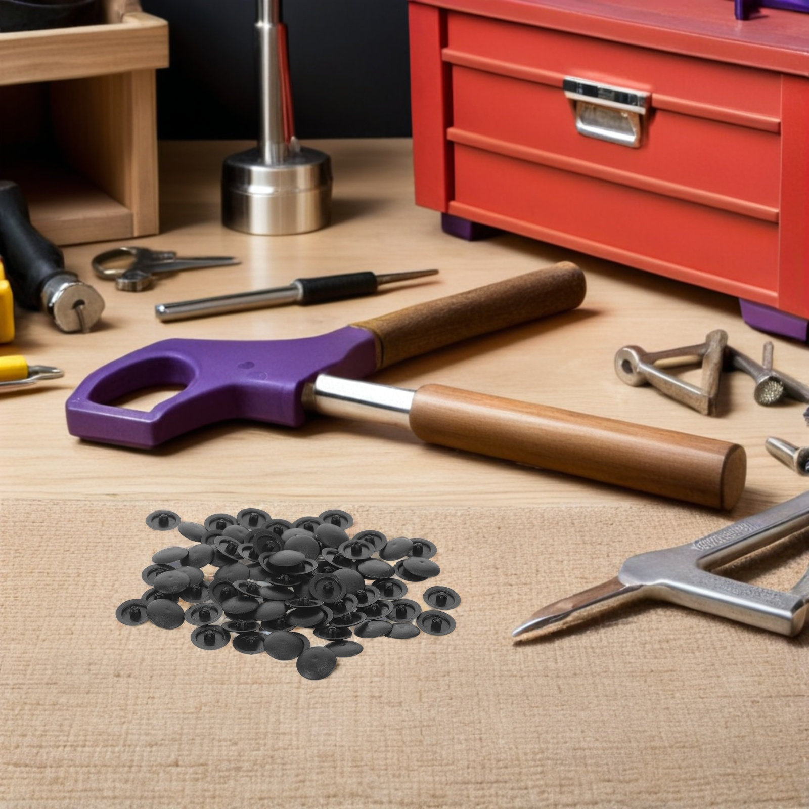 500Pcs Waterproof Black Plasti - Furniture Hardware Covers recension och pris