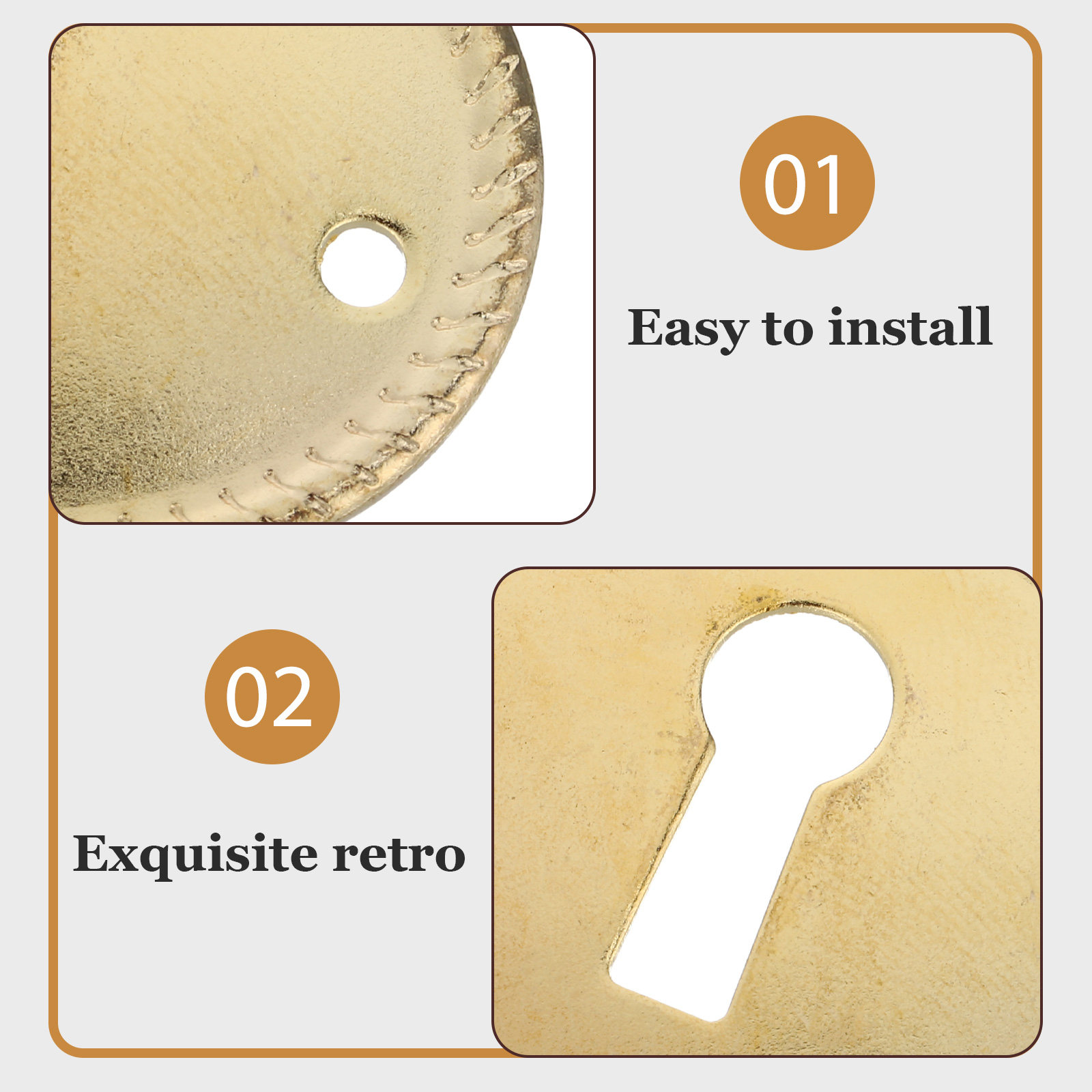 20Pcs Vintage Oval Keyhole Cov - Furniture Hardware Covers recension och pris