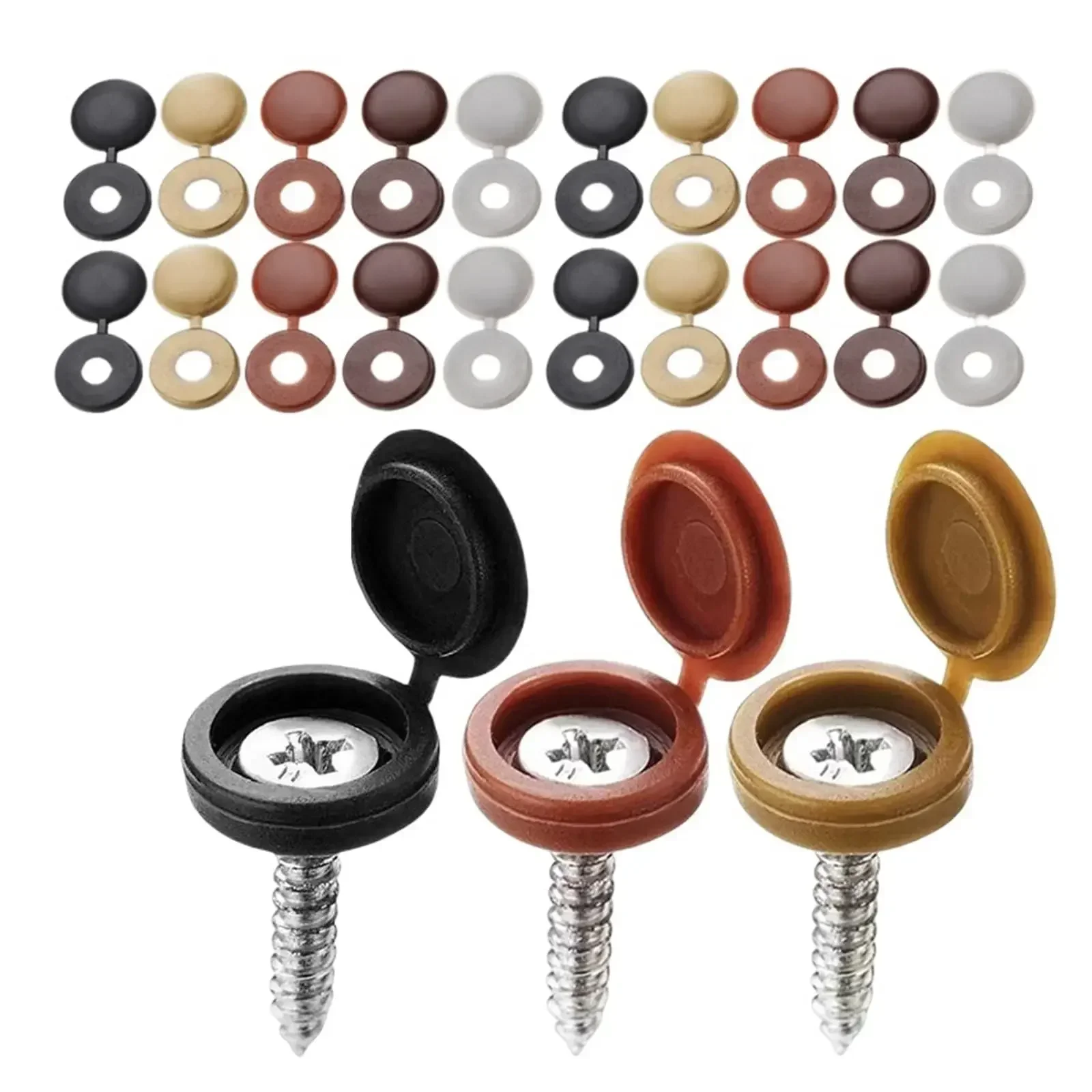 Hinged Plastic Screw Cap Cover - Furniture Hardware Covers recension och pris