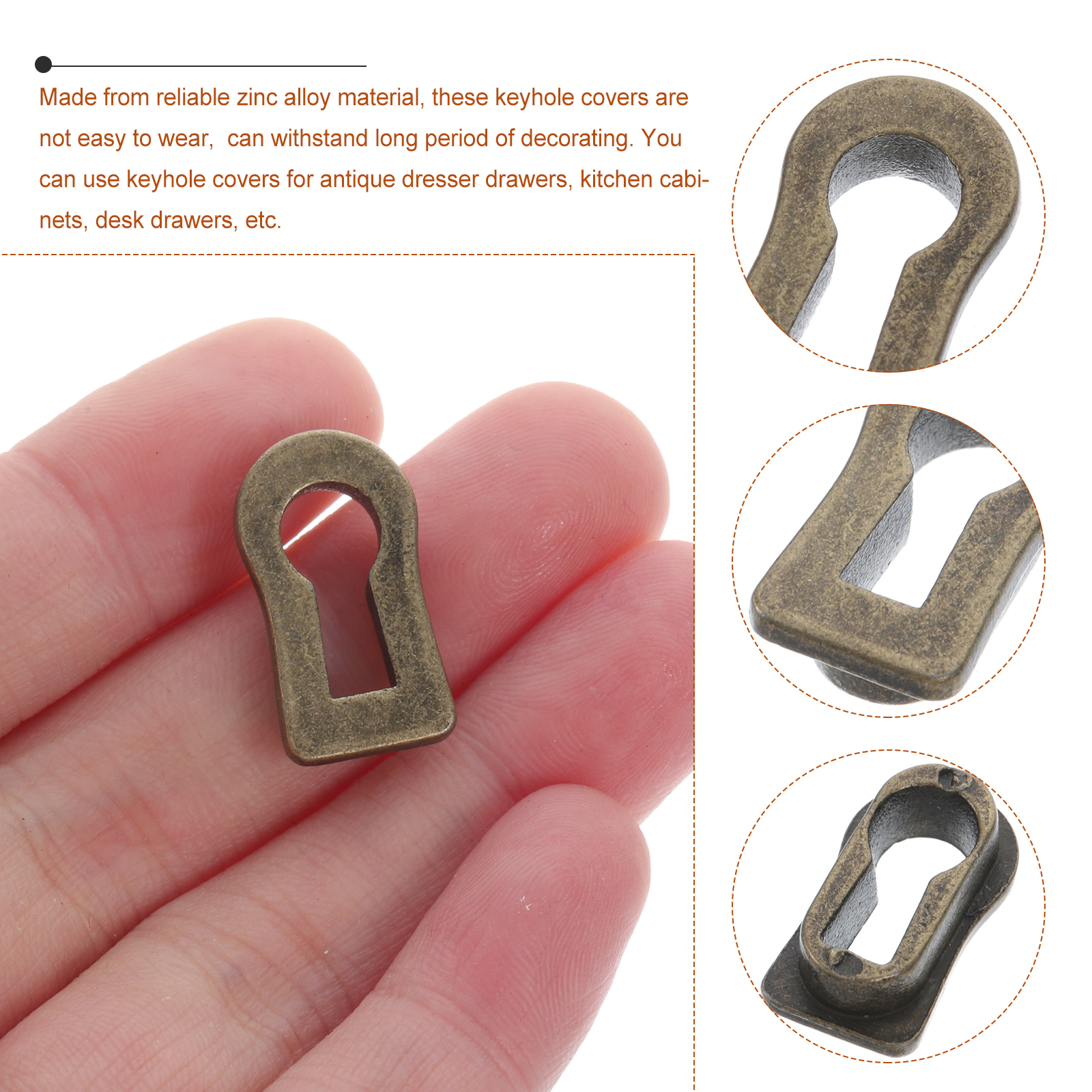 10 Pcs Furniture Lock Decorati - Furniture Hardware Covers recension och pris