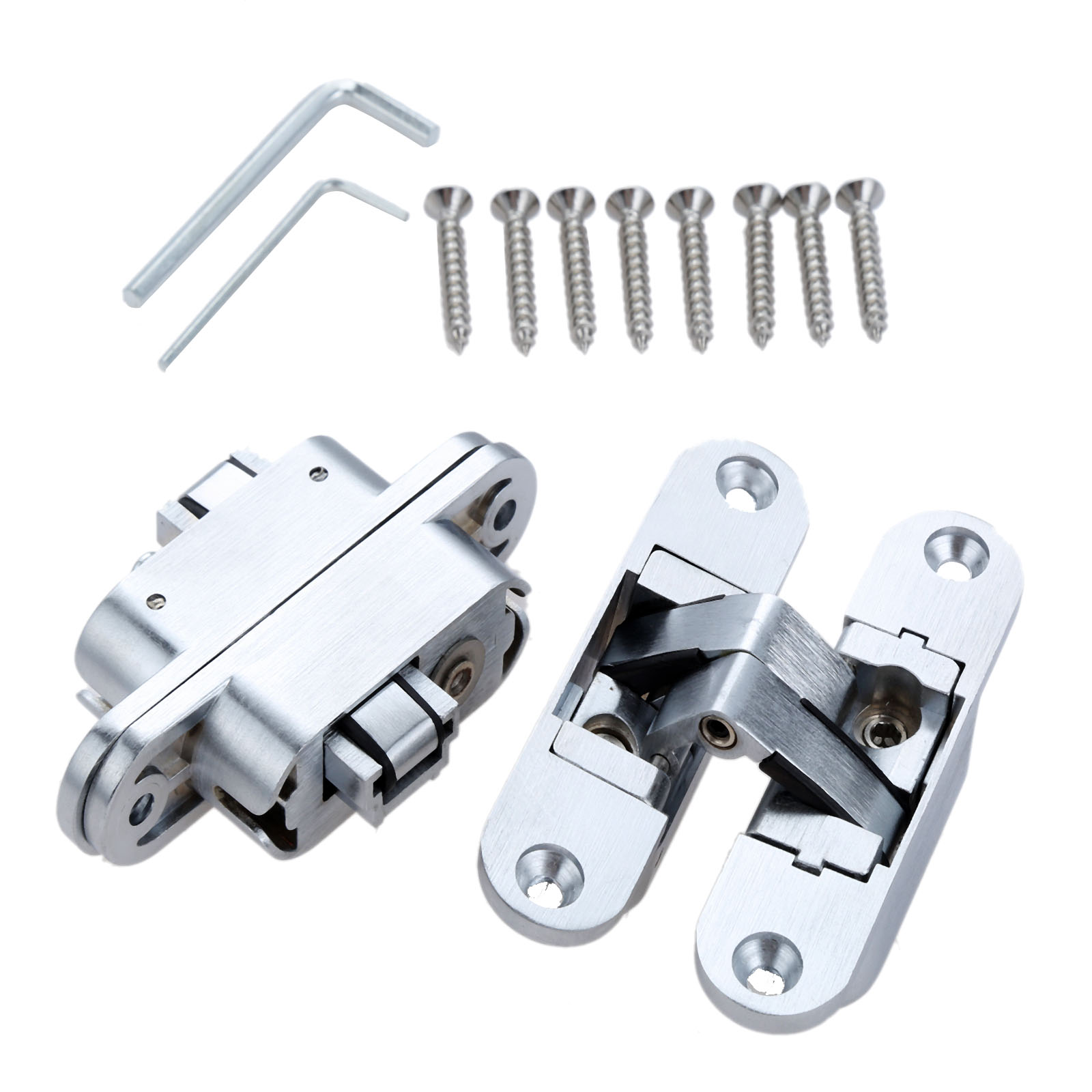 2 Pcs Zinc Alloy Hidden Hinges - Furniture Hardware And Fittings recension och pris