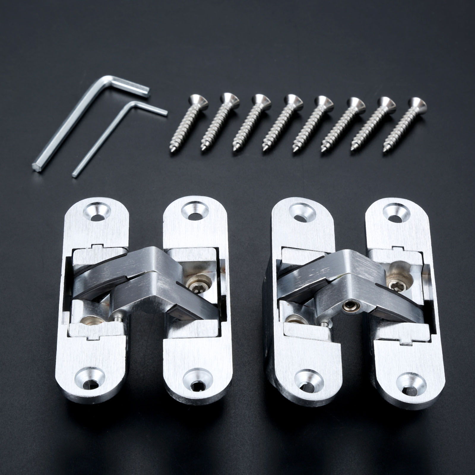2 Pcs Zinc Alloy Hidden Hinges - Furniture Hardware And Fittings recension och pris