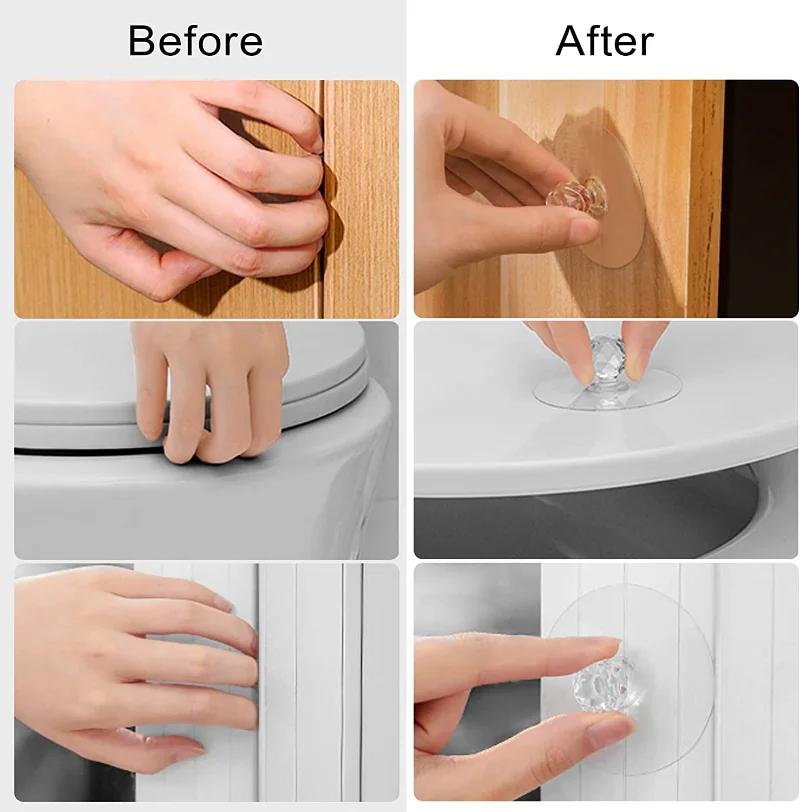 2/10Pcs Punch-free Drawer Knob - Furniture Hardware Restoration recension och pris
